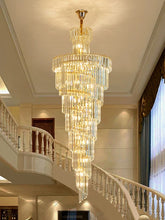 Load image into Gallery viewer, Grand Luxe Crystal Waterfall Chandelier