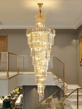 Load image into Gallery viewer, Grand Luxe Crystal Waterfall Chandelier
