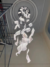 Load image into Gallery viewer, Celeste Modern Flowing Glass Chandelier – Artistic LED Pendant Light