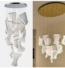 Load image into Gallery viewer, Celeste Modern Flowing Glass Chandelier – Artistic LED Pendant Light