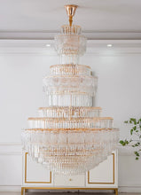 Load image into Gallery viewer, Luxury Crystal Empire Chandelier – Multi-Tier Statement Light