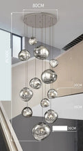 Load image into Gallery viewer, Modern Lava Melt Multi Light Staircase LED Chandeliers