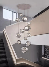 Load image into Gallery viewer, Modern Lava Melt Multi Light Staircase LED Chandeliers