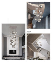 Load image into Gallery viewer, Modern Lava Melt Multi Light Staircase LED Chandeliers