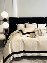 Load image into Gallery viewer, Modern Hotel Style 100S Lyocell Cotton Soft Silky Jacquard Patchwork 4pcs Bedding Set