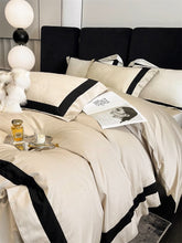 Load image into Gallery viewer, Modern Hotel Style 100S Lyocell Cotton Soft Silky Jacquard Patchwork 4pcs Bedding Set