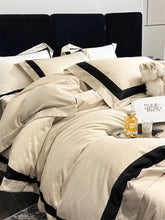 Load image into Gallery viewer, Modern Hotel Style 100S Lyocell Cotton Soft Silky Jacquard Patchwork 4pcs Bedding Set