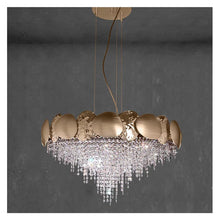 Load image into Gallery viewer, Aurelia Crown Crystal Chandelier By Getz Interiors | Luxury Designer Lighting Collection
