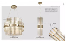 Load image into Gallery viewer, Aurum Cascade Pendant Light – Designer Lighting by Getz Interiors