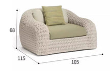 Load image into Gallery viewer, Santorini Luxe Outdoor Garden Armchair – Premium Relaxation by Getz Interiors