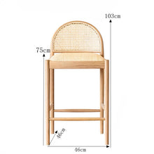 Load image into Gallery viewer, Cassia Cane Back Bar Stool By Getz Interiors