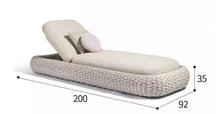 Load image into Gallery viewer, Santorini Luxe Outdoor Sun Lounger – Premium Relaxation by Getz Interiors