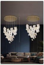 Load image into Gallery viewer, Celeste Modern Flowing Glass Chandelier – Artistic LED Pendant Light