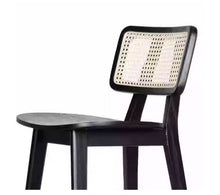 Load image into Gallery viewer, Marais Cane Back Black Bar Stool by Getz Interiors | Matching Dining Chairs Available