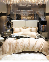 Load image into Gallery viewer, Luxury 140S Egyptian Long Staple Cotton 6pcs Bedding sets