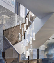 Load image into Gallery viewer, Modern Crystal Cluster Pendant LED Chandelier