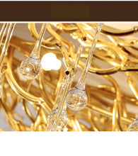 Load image into Gallery viewer, Nora Grand Waterfall Branch Crystal Chandelier – Luxury Staircase Lighting