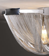Load image into Gallery viewer, Luxury Cascade Chain Flush Mount Chandelier