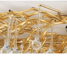 Load image into Gallery viewer, Nora Grand Waterfall Branch Crystal Chandelier – Luxury Staircase Lighting