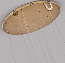 Load image into Gallery viewer, Modern Crystal Cluster Pendant LED Chandelier
