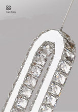 Load image into Gallery viewer, Modern Crystal Cluster Pendant LED Chandelier
