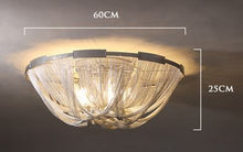 Load image into Gallery viewer, Luxury Cascade Chain Flush Mount Chandelier
