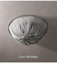 Load image into Gallery viewer, Luxury Cascade Chain Flush Mount Chandelier