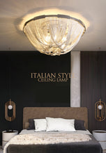 Load image into Gallery viewer, Luxury Cascade Chain Flush Mount Chandelier