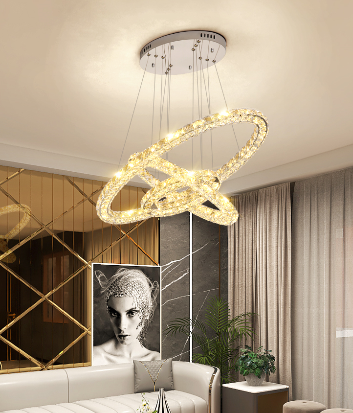 Led crystal ceiling light deals