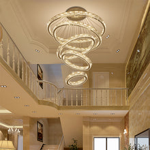 Load image into Gallery viewer, Modern Chandelier Crystal LED Ring Pendant Light