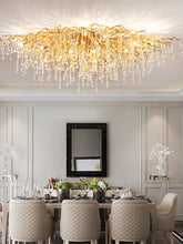 Load image into Gallery viewer, Nora Luxury Golden Branch Water Drop Crystal Chandelier