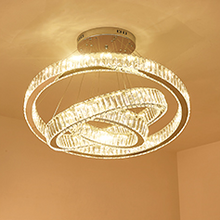 Load image into Gallery viewer, Aonani LED Crystal Ceiling Light