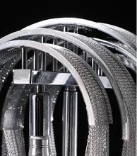 Load image into Gallery viewer, Luxury Italian Silver Tassel Bedside Table Lamp