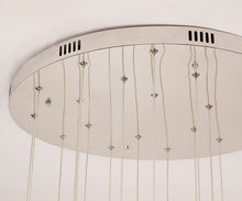 Load image into Gallery viewer, Ziva Luxury Crystal Long Chandelier Mirror Stainless Steel Staircase Light