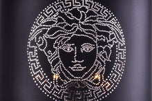 Load image into Gallery viewer, Luxury Black & Gold Floor Lamp – Regal Crystal Standing Light