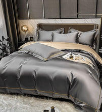 Load image into Gallery viewer, Modern 180 Count 100% Pure Cotton 4 Piece Set in Classic Grey