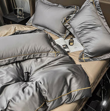 Load image into Gallery viewer, Modern 180 Count 100% Pure Cotton 4 Piece Set in Classic Grey
