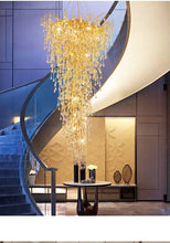 Load image into Gallery viewer, Nora Grand Waterfall Branch Crystal Chandelier – Luxury Staircase Lighting