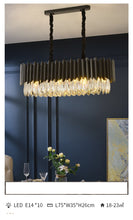 Load image into Gallery viewer, Modern Elegant Black & Crystal Luxury Chandelier
