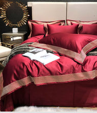 Load image into Gallery viewer, Luxury 140S Egyptian Long Staple Cotton 6pcs Bedding sets