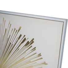 Load image into Gallery viewer, Golden Foiled Sunburst Framed Canvas 100x100cm
