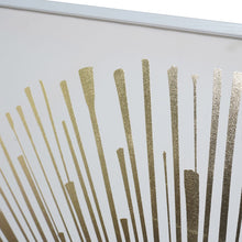 Load image into Gallery viewer, Golden Foiled Sunburst Framed Canvas 100x100cm
