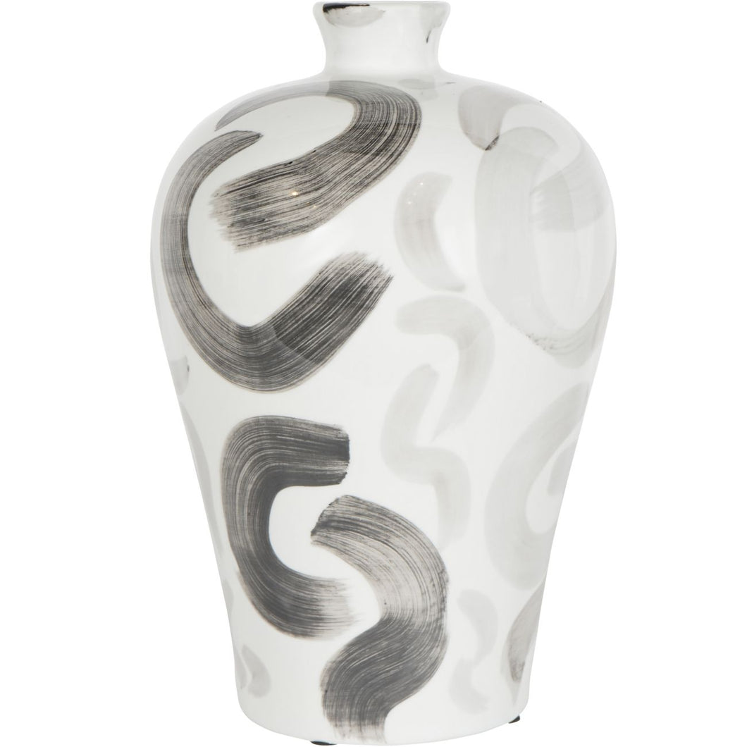 Monochrome Brush Vase 38cm
