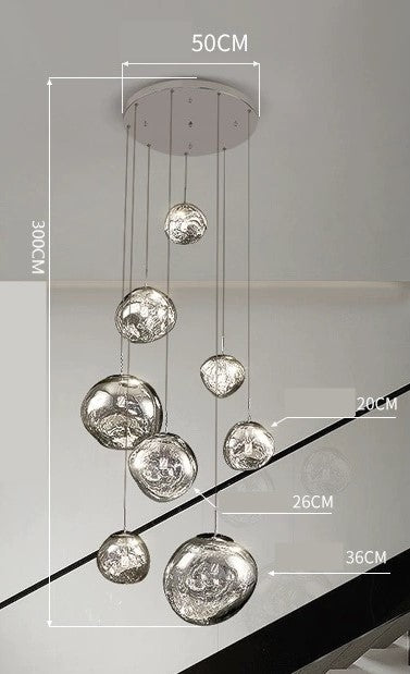 Modern Lava Melt  LED Chandeliers