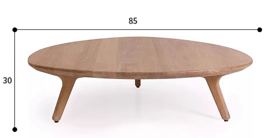 Solana Outdoor Solid Wooden Garden Coffee Table - 85cm