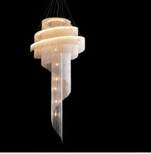 Load image into Gallery viewer, Modern Italian Silver Tassel Chandeliers Ceiling Light
