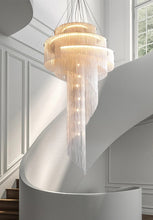 Load image into Gallery viewer, Modern Italian Silver Tassel Chandeliers Ceiling Light
