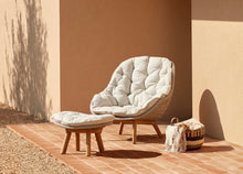 Load image into Gallery viewer, Solana Outdoor Handcrafted Rattan Footstool with Ultra Soft Cushion
