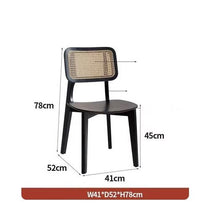 Load image into Gallery viewer, Marais Cane Back Black Dining Chair by Getz Interiors
