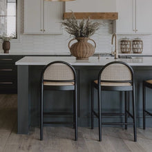 Load image into Gallery viewer, Cassia Cane Back Bar Stool By Getz Interiors
